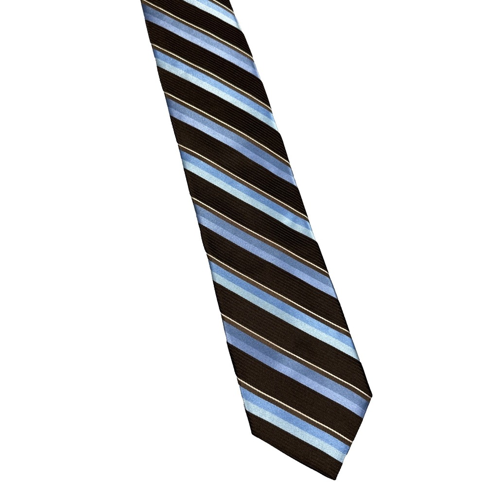 Ted Baker London Men's 100% Silk Tie Made‎ In The USA 3.5"x60" Blue Brown